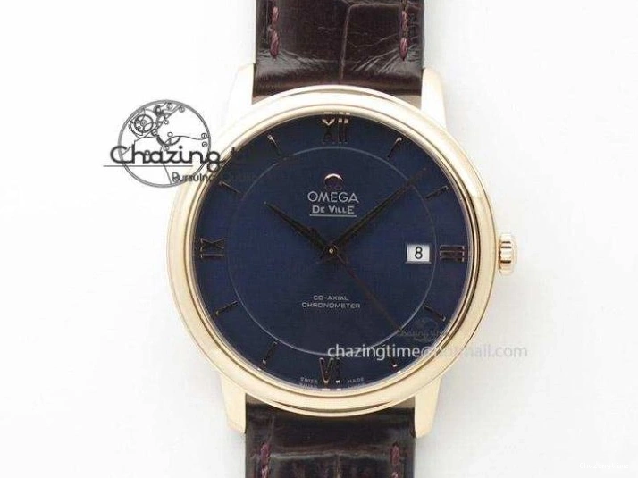 0422 Ladies’ De Ville Trésor Diamond Blue Dial Blue Fabric Watch OXF 1:1 Best Edition Swiss Quartz Upgraded 7892